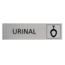 CombiCraft Aluminium Door Sign Urinal 165x45mm / 6.5''x1.77'' with tape