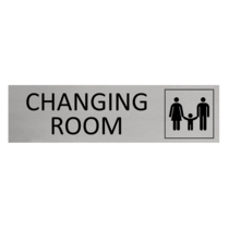 Aluminium Sign Family Changing Room