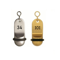 Midi Classic Hotel Key Chain with numbers