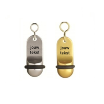 Mini Classic Hotel Key Chain with text