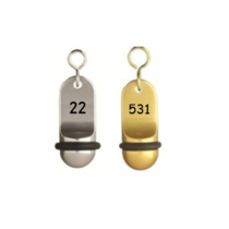 Mini Classic Hotel Key Chain with numbers