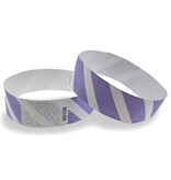 TYVEK© Striped Tyvek© Wristbands in 6 colours - 100 pcs