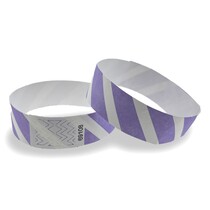 Blank Striped Tyvek© Wristbands