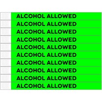 Alcohol allowed Wristbands