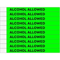 Alcohol allowed Wristbands