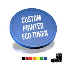 Custom ECO Printed Ø29mm tokens - 100 pcs