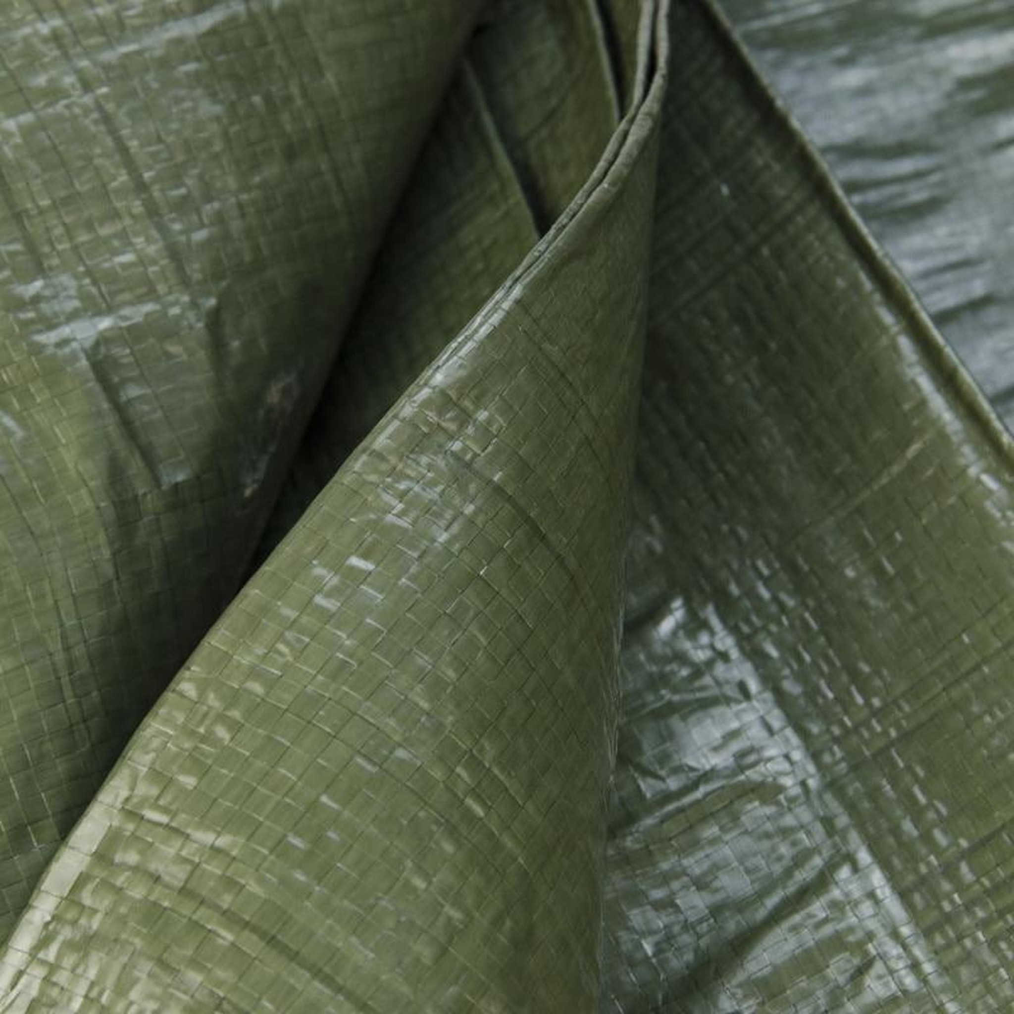 3x4 m PE Gewebeplane grün 100 g/m2 – Ösen alle 100 cm, REACH-zertifiziert