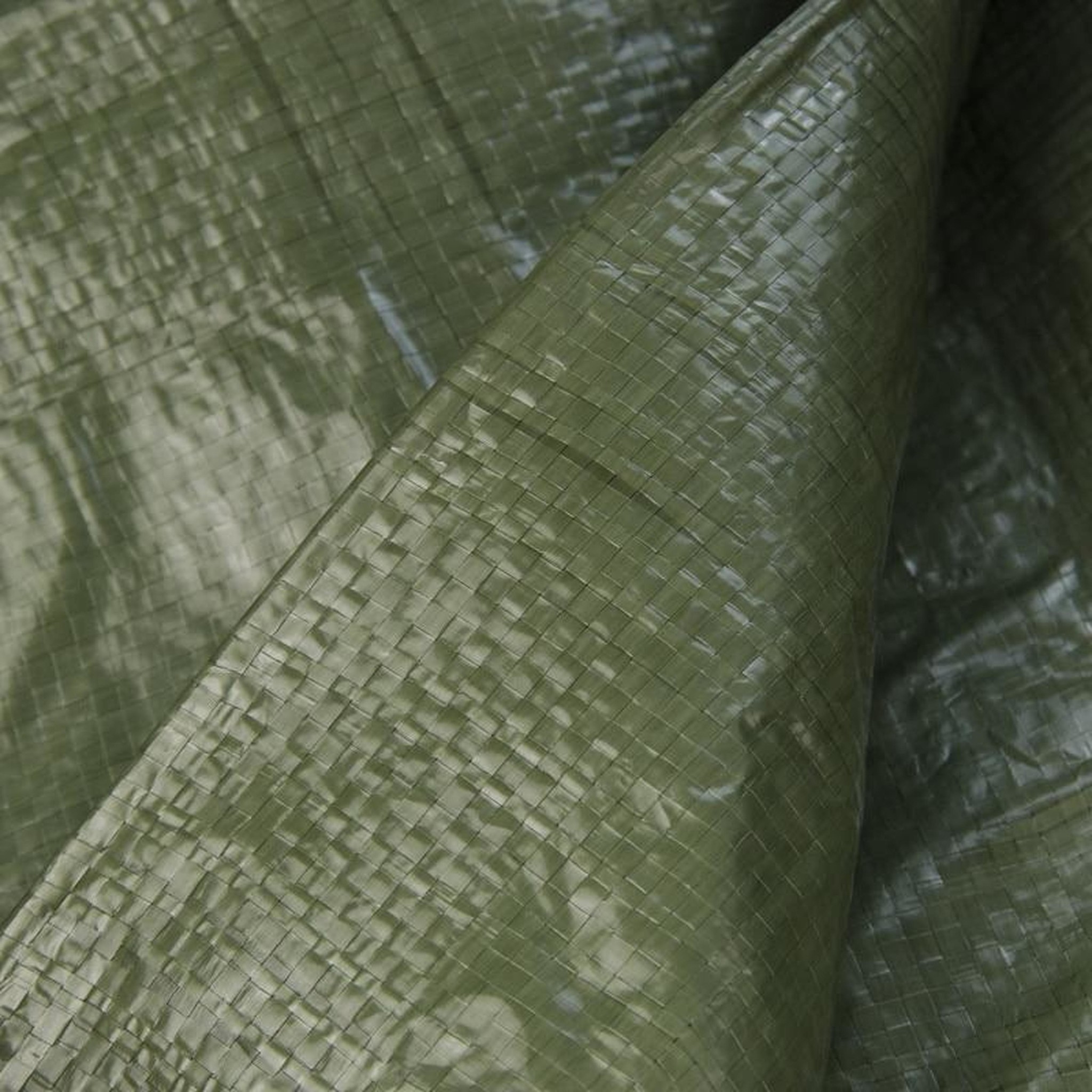 10x15 m PE Gewebeplane grün 100 g/m2 – Ösen alle 100 cm, REACH-zertifiziert