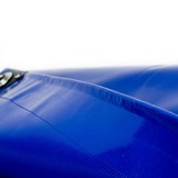2 × 3m PVC Abdeckplane mit Metall Ösen blau 650 g/m2