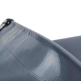 4 × 8m PVC Abdeckplane mit Metall Ösen grau 650 g/m2