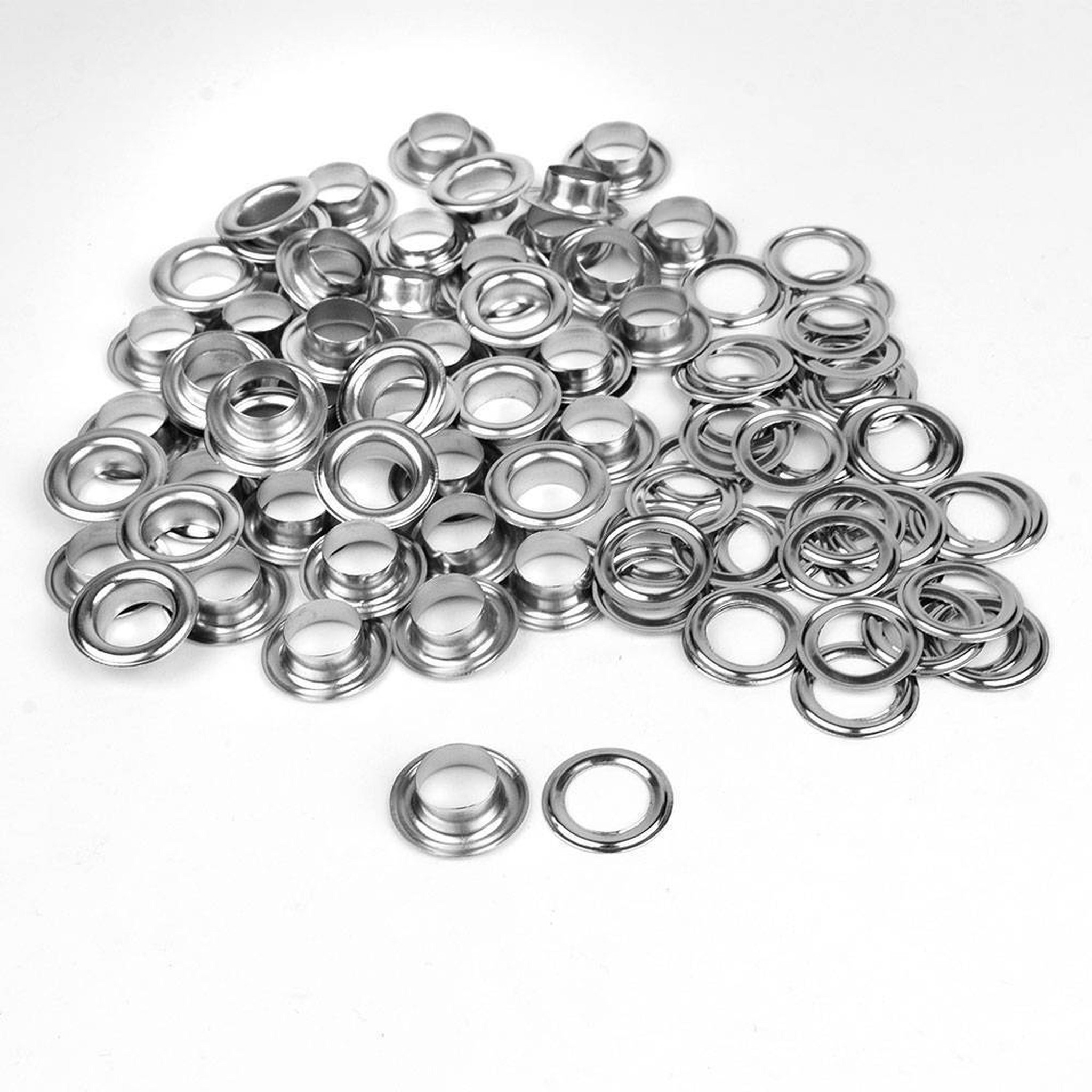 Ösen / RVS Metall Ösen 14mm 6B 50 Stück