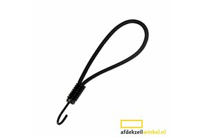 Elastischer Spanner 6mm Spin Haken 20cm schwarz belastbar bis 15KG