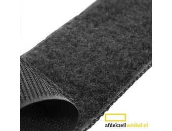 Klettverschluss 20mm selbstklebender Haken schwarz bestehend aus Acryl