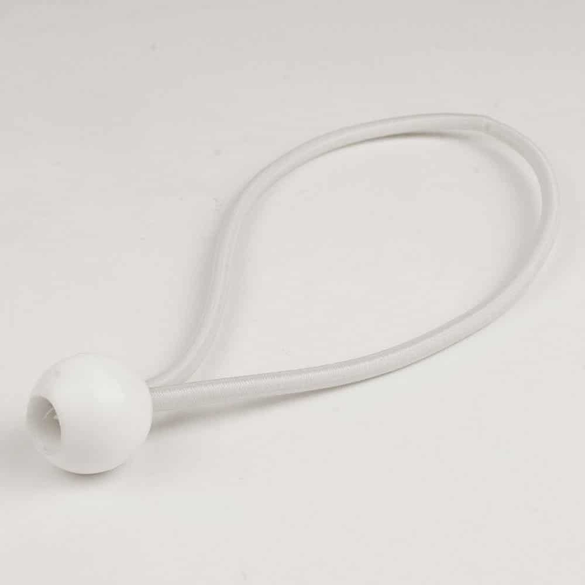 Elastischer Spanner weiß 6mm 18cm mit Ball