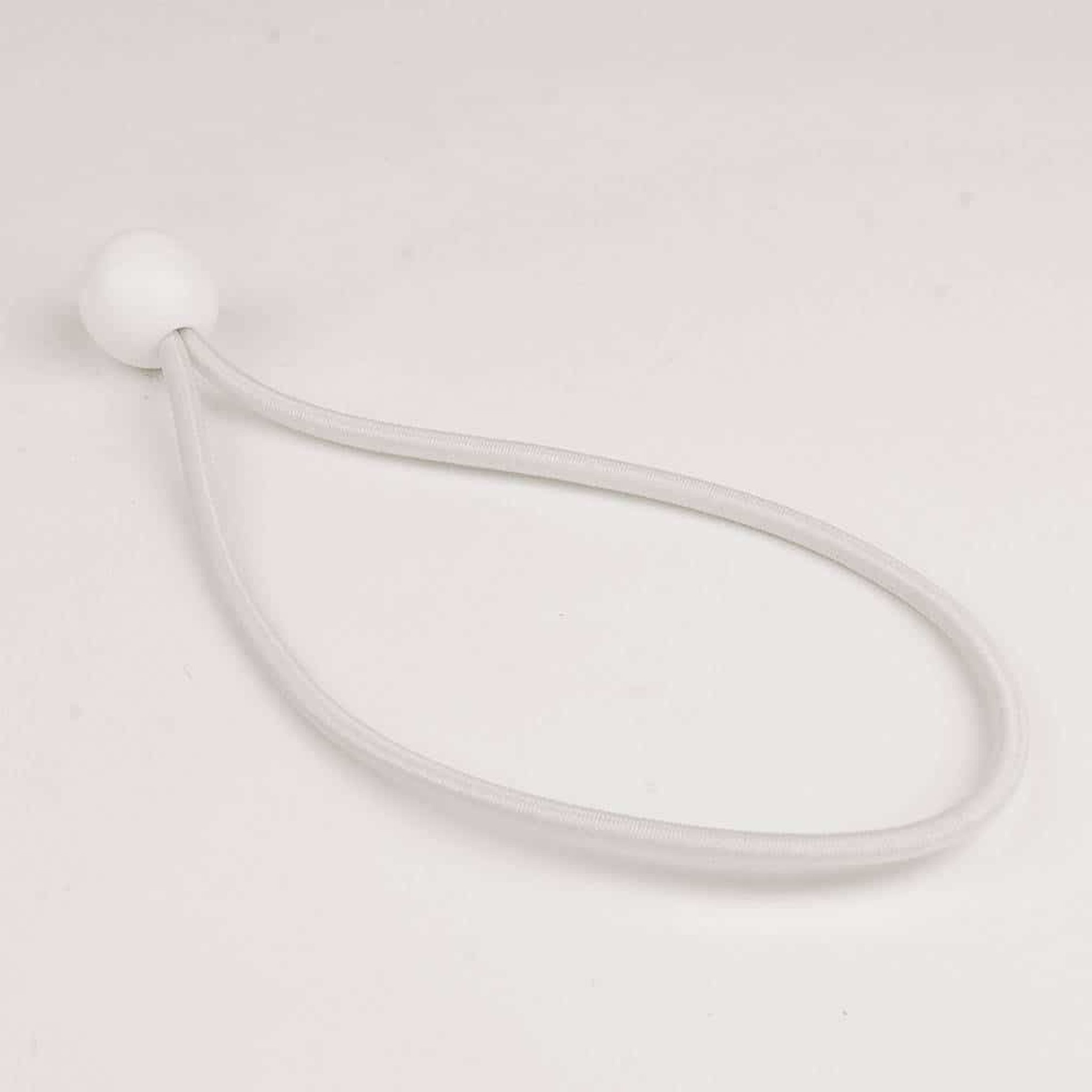 Elastischer Spanner weiß 6mm 18cm mit Ball