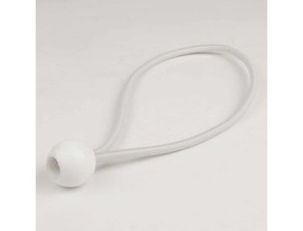 Elastischer Spanner weiß 6mm 25cm mit Ball