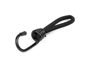 Elastischer Spanner 6mm Spin Haken 25cm schwarz belastbar bis 15KG