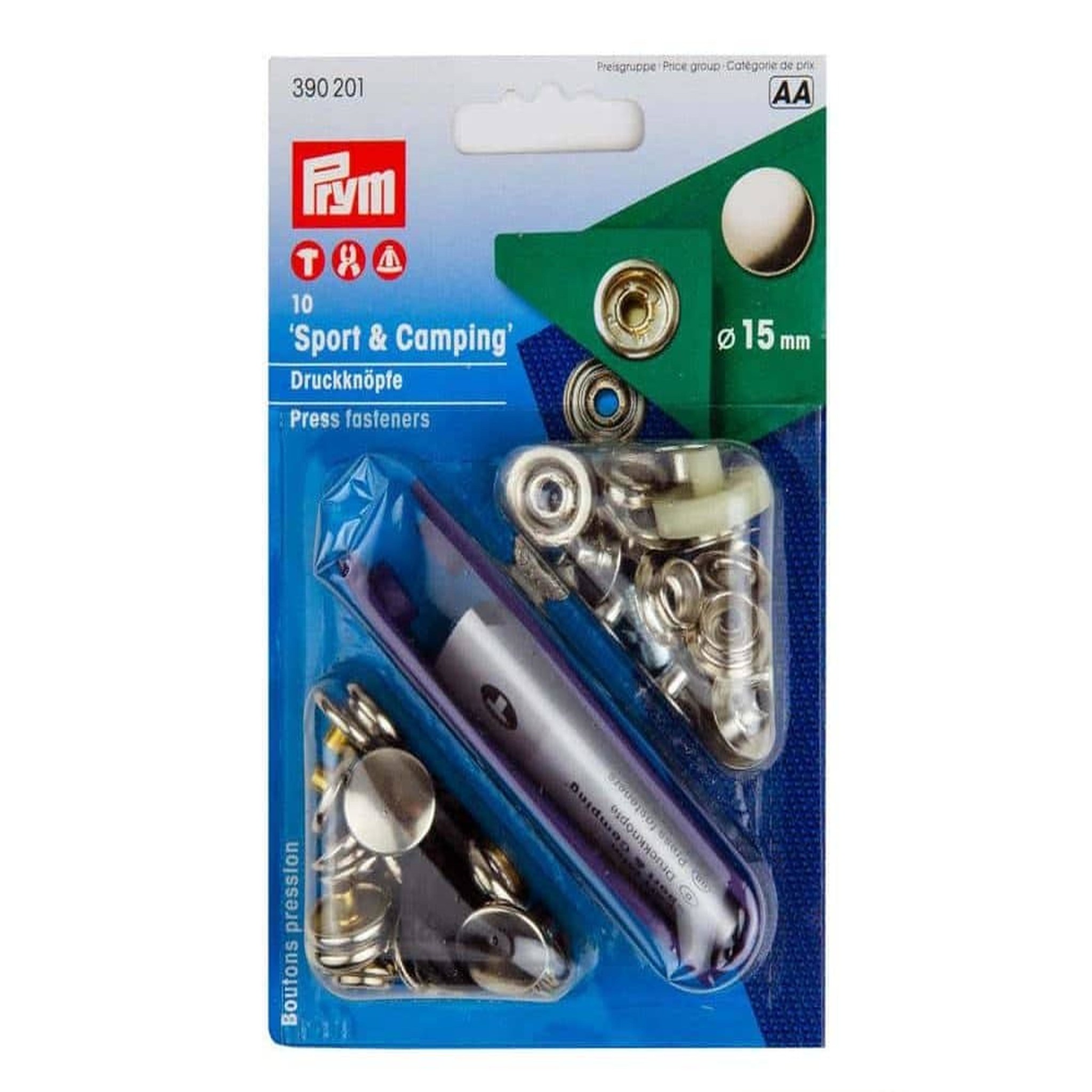 10x Druckknöpfe der Marke Prym 15mm