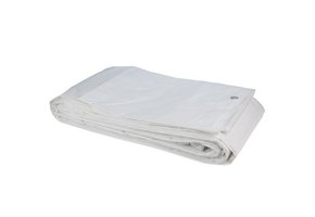 10x12 PE Gewebeplane weiß 150 g/m2- flammenhemmend