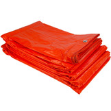 Plane PE Orange 4x5 BauPlane Gewebeplane 100 g/m2 Polyethylen