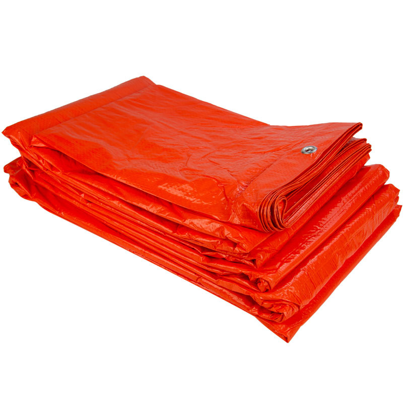 Plane PE Orange 4x5 BauPlane Gewebeplane 100 g/m2 Polyethylen