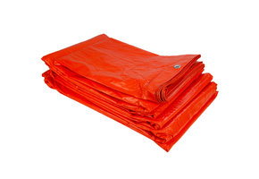 8x12 Gewebeplane 100 g/m2 Plane PE Orange