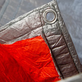 2x3 m PE Gewebeplane weiß 100 g/m2 – Ösen alle 100 cm, REACH-zertifiziert