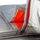 2x3 m PE Gewebeplane weiß 100 g/m2 – Ösen alle 100 cm, REACH-zertifiziert