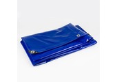 3x4 Blaue 650 g/m2 PVC-Plane mit Ösen