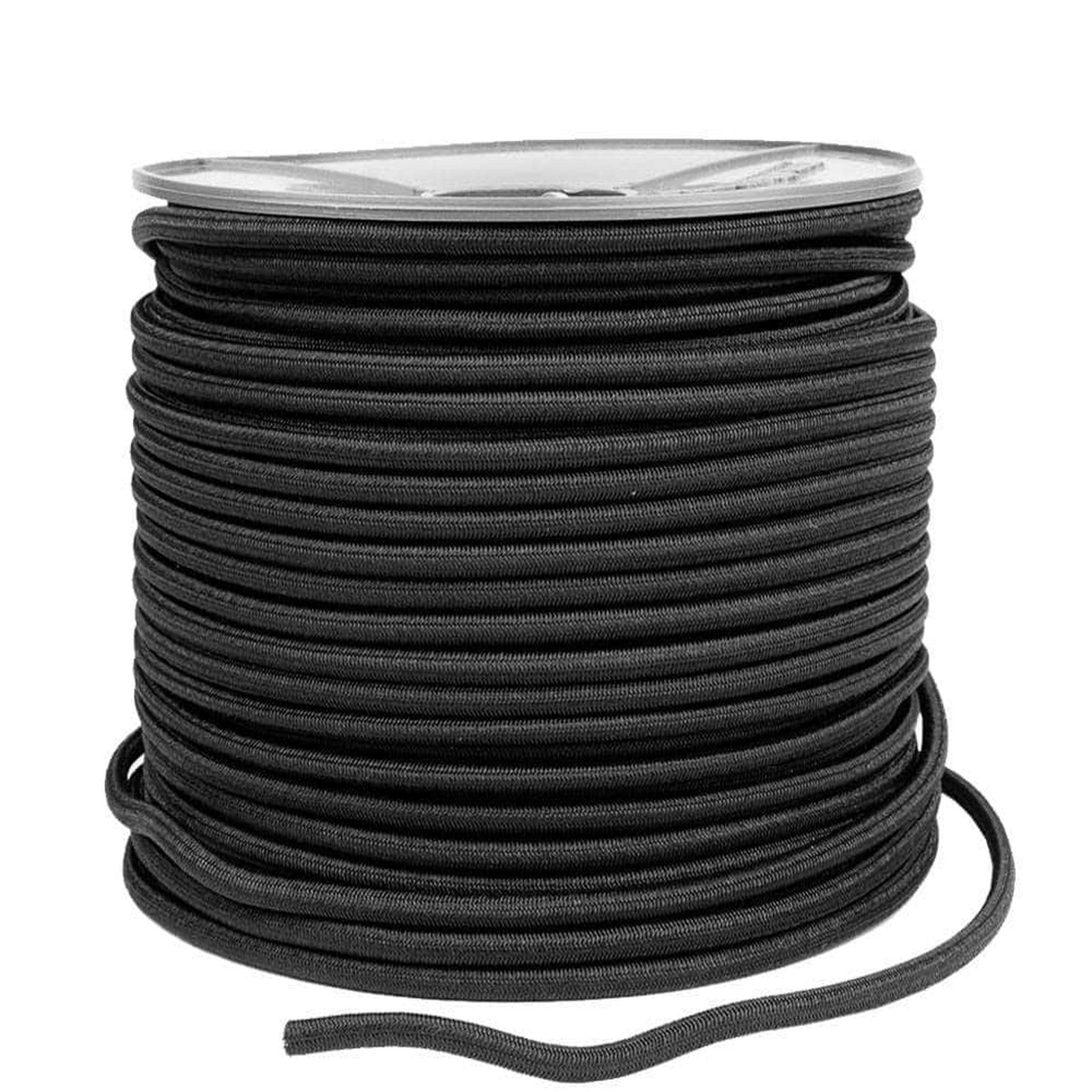Elastisches Seil 10mm schwarz pro Meter