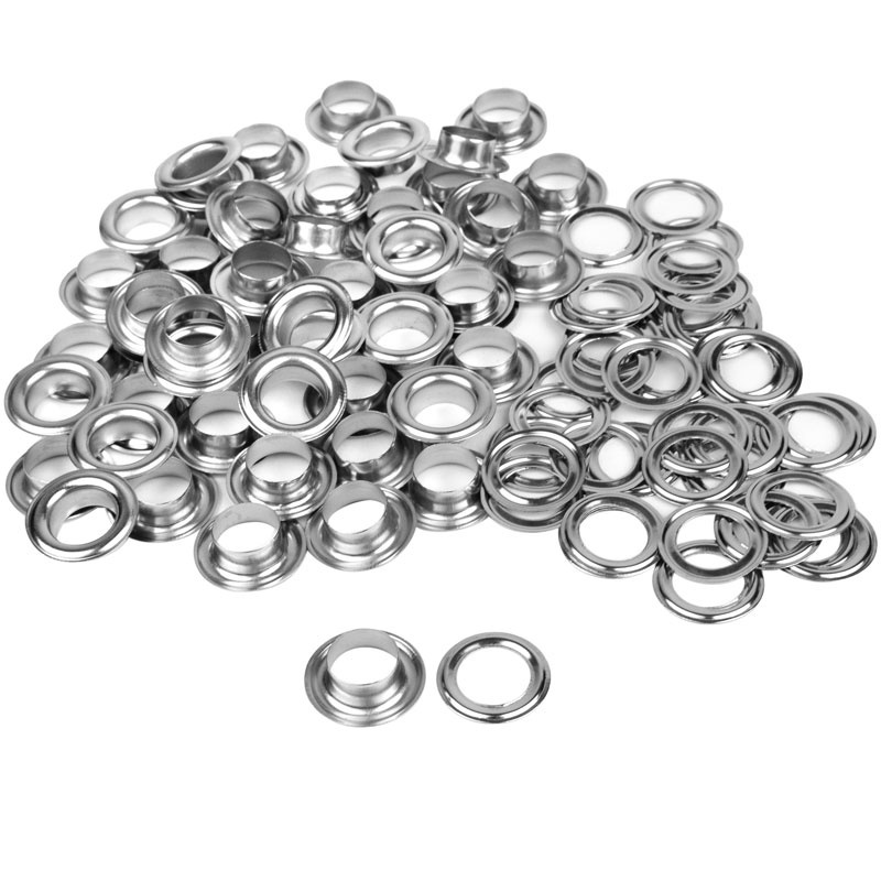 Ösen / RVS Metall Ösen 14mm 6B 50 Stück