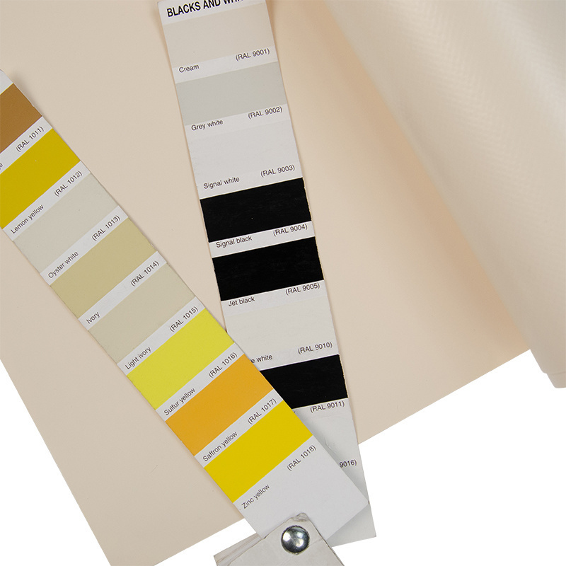 PVC Plane 650 g/m2 – 250 cm breit, creme, Meterware von der Rolle
