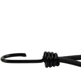 Elastischer Spanner 6mm Spin Haken 13cm schwarz belastbar bis 15KG PP