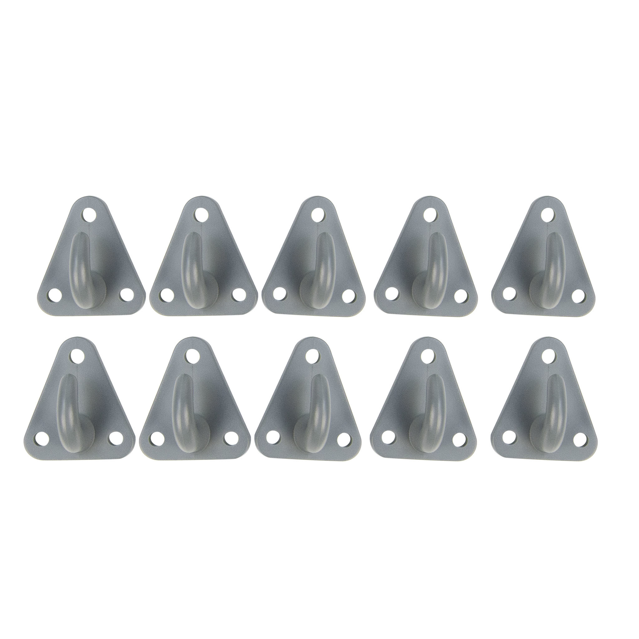 10x Karosserie Haken grau