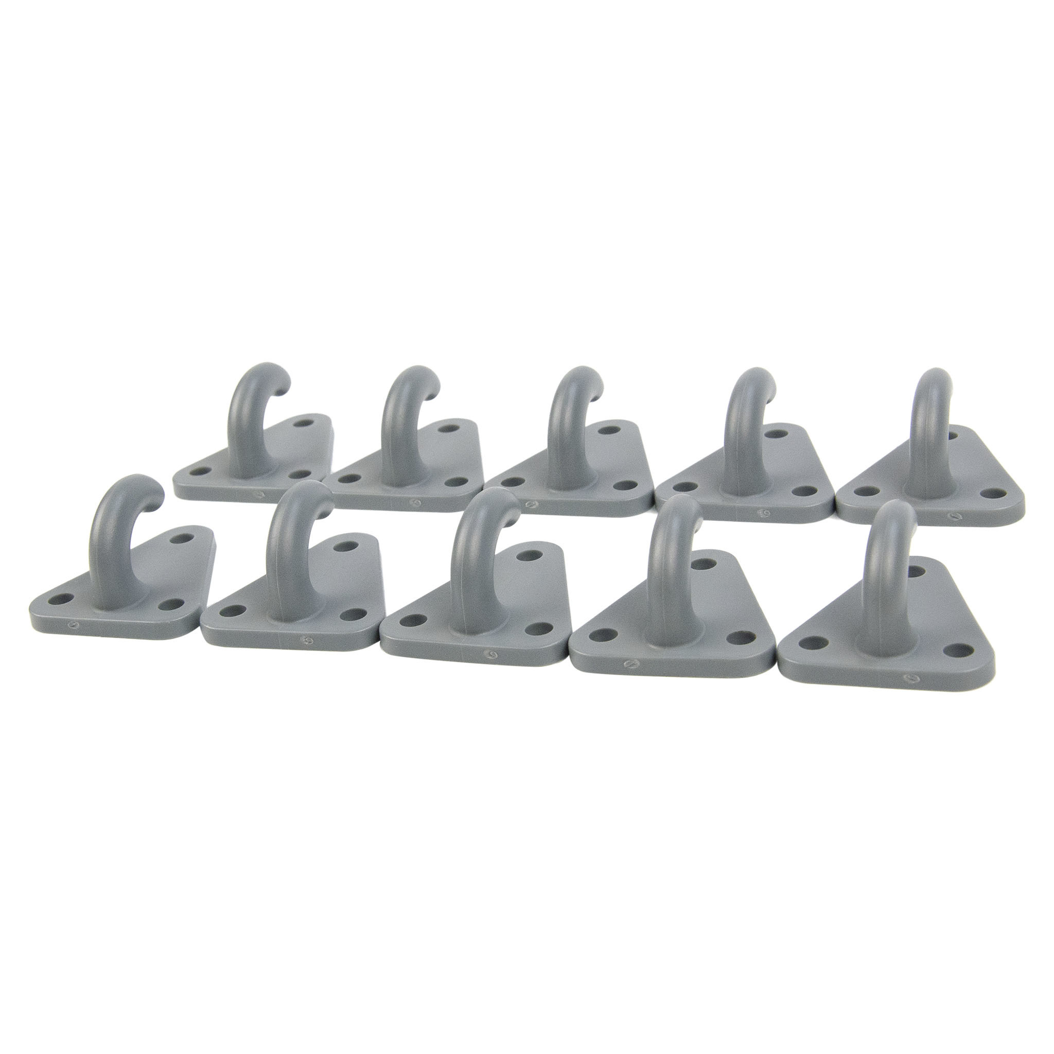 10x Karosserie Haken grau