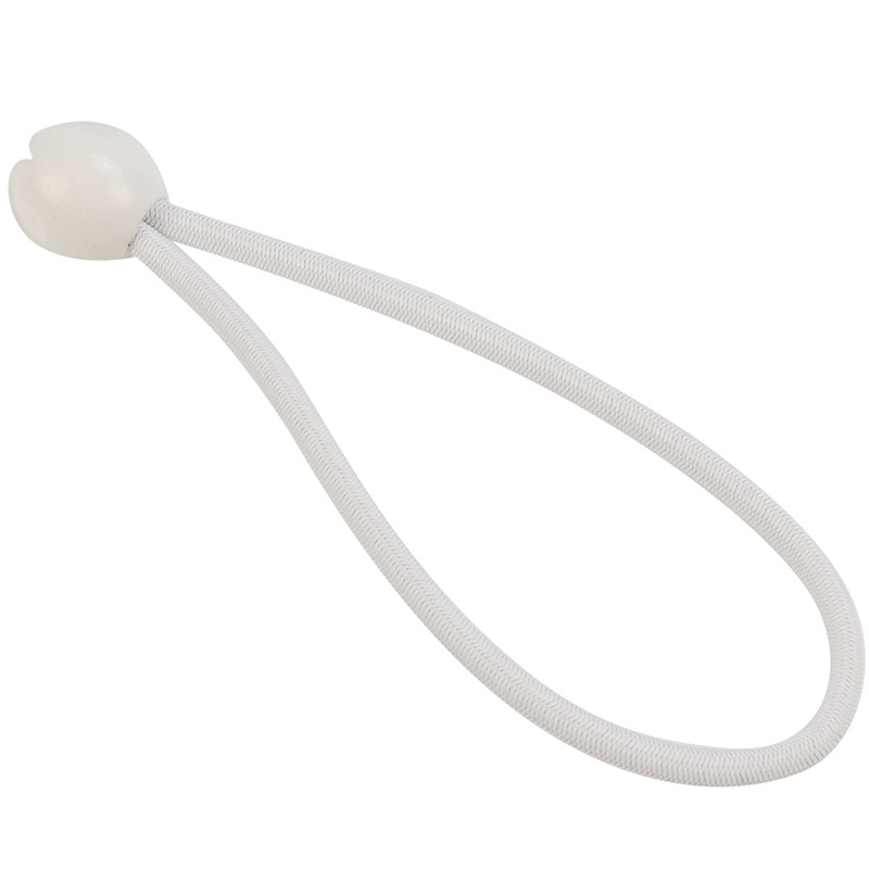Elastischer Spanner weiß 6mm 18cm mit Ball