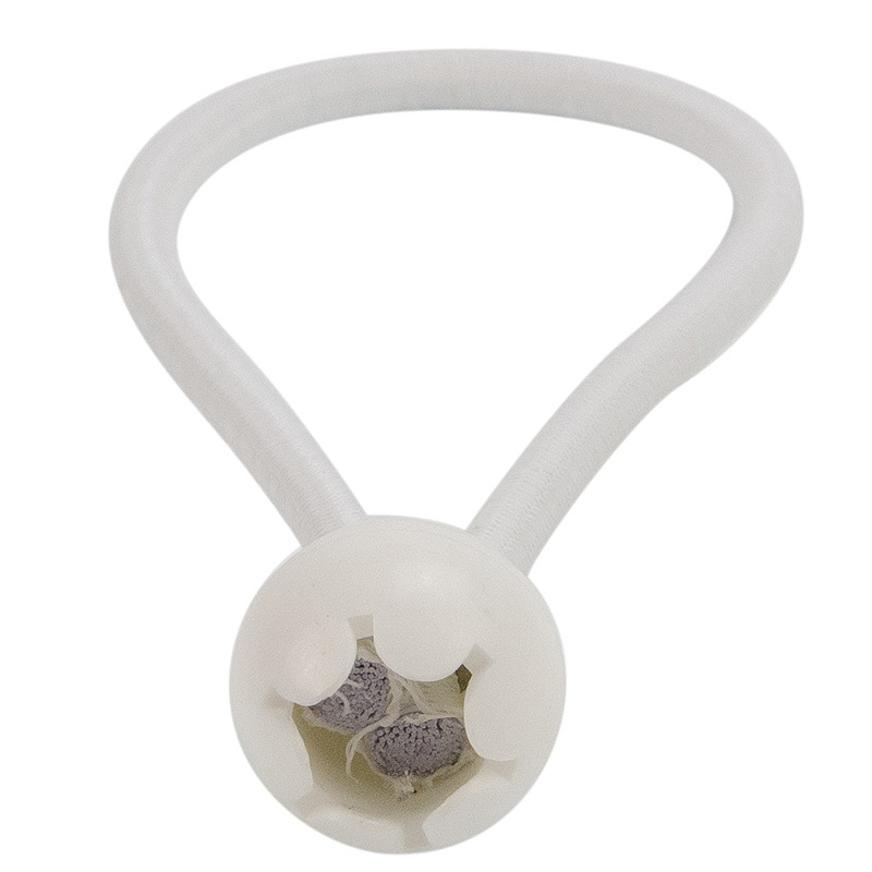 Elastischer Spanner weiß 6mm 18cm mit Ball