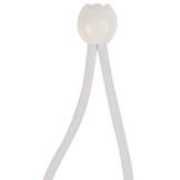 Elastischer Spanner weiß 6mm 18cm mit Ball