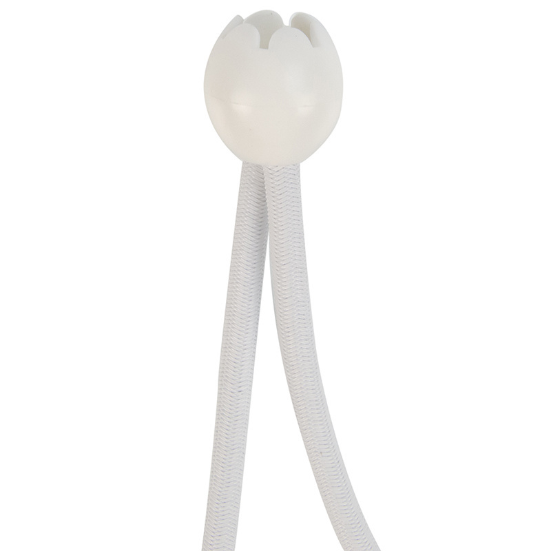 Elastischer Spanner weiß 6mm 18cm mit Ball