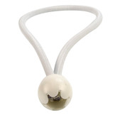 Elastischer Spanner weiß 6mm 25cm mit Ball