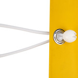 Elastischer Spanner weiß 6mm 25cm mit Ball