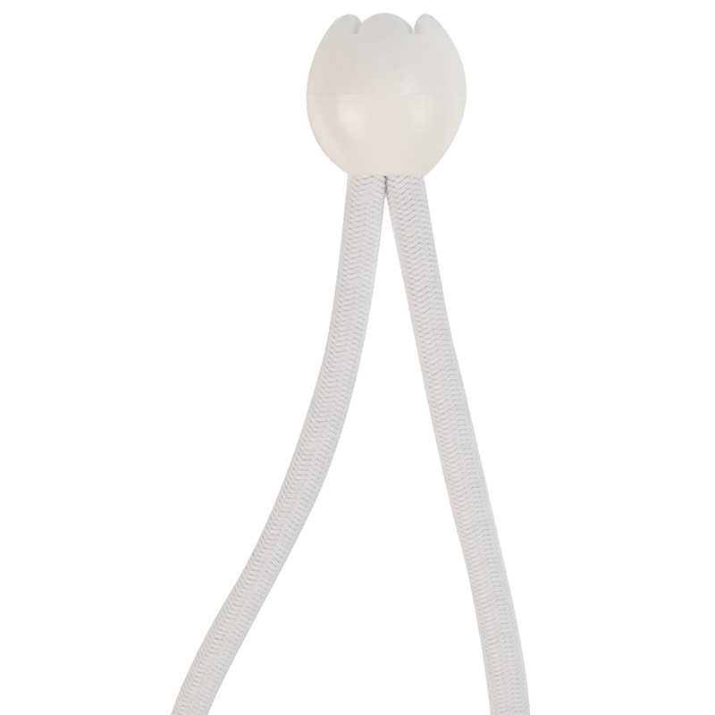 Elastischer Spanner weiß 6mm 25cm mit Ball