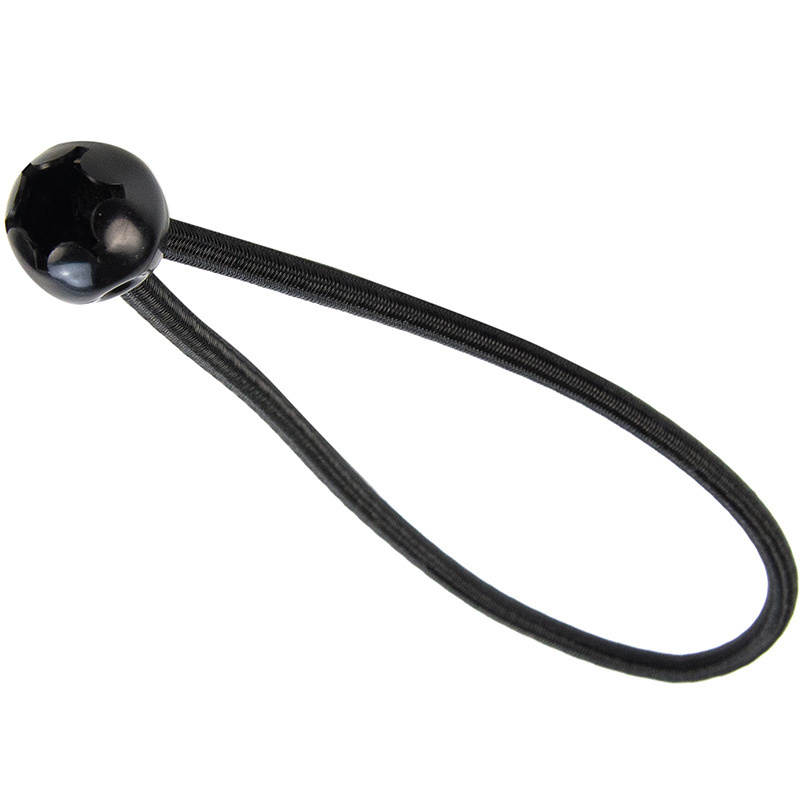 Elastischer Spanner schwarz 6mm 18cm mit Ball