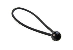 Elastischer Spanner schwarz 6mm 18cm mit Ball