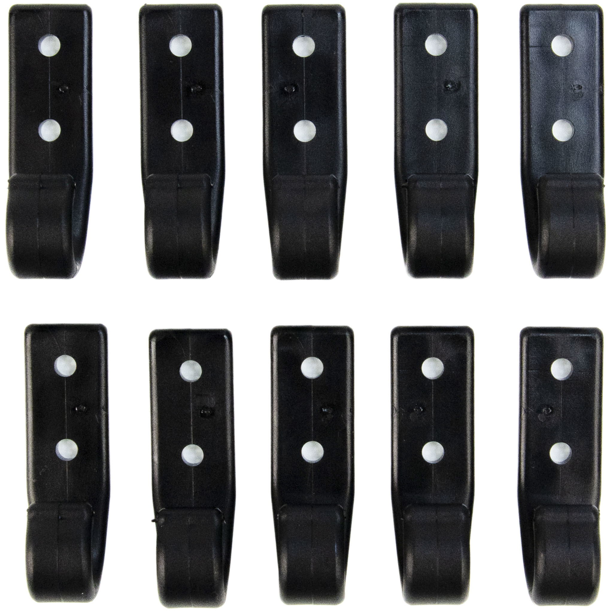10x Karosserie Haken aus Nylon Hunststoff schwarz