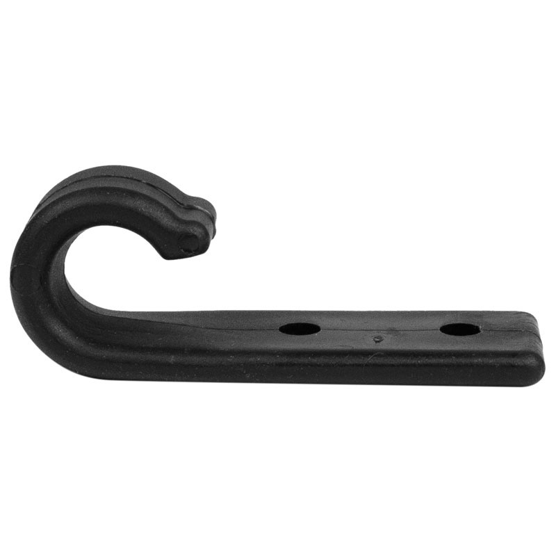 10x Karosserie Haken aus Nylon Hunststoff schwarz