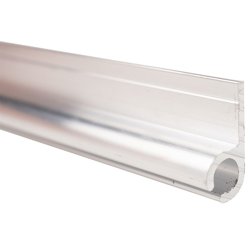 Caravanrail 7mm 99cm flach mit schräger Öffnung der Rundung