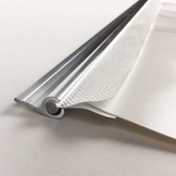 Caravanrail 7mm 99cm flach mit schräger Öffnung der Rundung