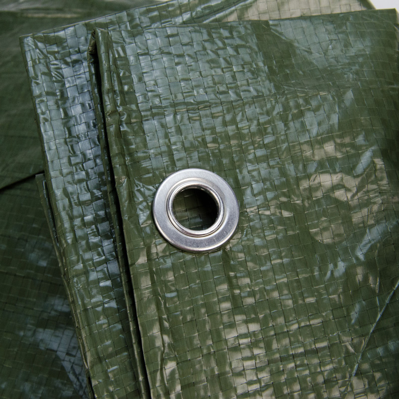 4x6 m PE Gewebeplane grün 250 g/m2 – Ösen alle 50 cm, REACH-zertifiziert