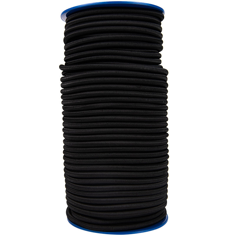 Elastisches Seil 10mm schwarz pro Meter